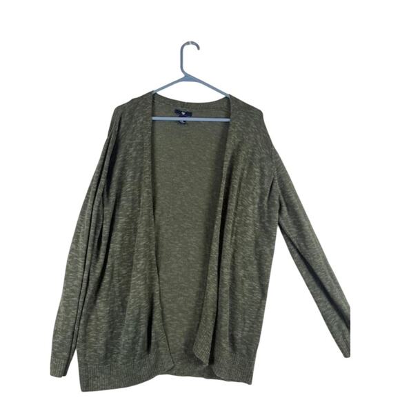 Gap Women's Olive Green Open Front Cardigan Sweater Size XL Long Sleeve - Picture 1 of 3